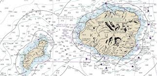 Fig 2 A Nautical Chart Of The Islands Of Niihau And Kauai