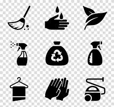 Sanitation supplies, hygiene silhouette symbols. Cleaning Computer Icons Symbol Cleaning Supplies Transparent Background Png Clipart Hiclipart