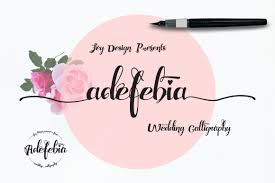 Adefebia Wedding Script Font Befonts Com