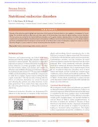 Pdf Nutritional Endocrine Disorders