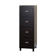 A white file cabinet is ideal for a casual space, while a black filing cabinet works for a formal vibe. Bradley 4 Drawer Vertical Wood Filing Cabinet Black Walmart Com Walmart Com