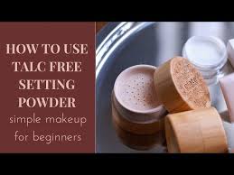 talc free setting powder natural low