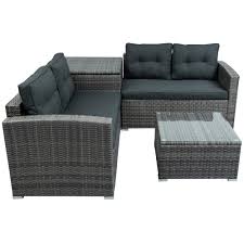 wicker outdoor sectional sofa set