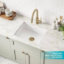 In today's world there are many styles and colors to choose from when purchasing a new sink for your home. Kraus Pintura Undermount 21 In X 17 In Porcelain Enameled Steel Single Bowl Kitchen Sink In The Kitchen Sinks Department At Lowes Com