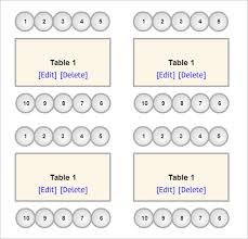 Cogent Seating Plan Template Powerpoint Table Seating Chart