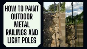 how to paint outdoor metal railings and