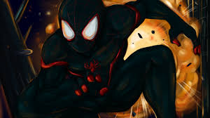 Spiderman, closeup, artwork, hd, 4k, behance, artist, digital art. Spiderman Black Wallpaper Hd 1920x1080