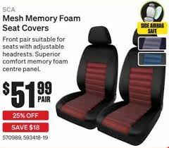 Sca Mes Memory Foam Seat Covers Offer