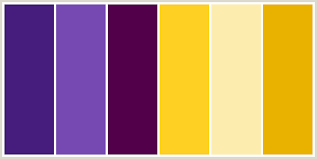 A purple color chart for elegant, sophisticated room color combinations. Golden Yellow Cream Deep Purple Periwinkle Indigo And Yellow Color Scheme Color Palette Yellow Blue Color Schemes Purple Color Schemes