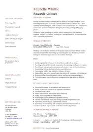 Research Assistant Cv Sample