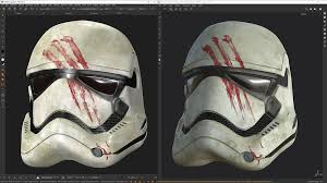 Paint A 3d Trooper Helmet In Mari