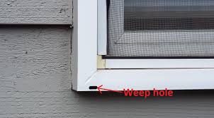 Clean Window Weep Holes Or Invite