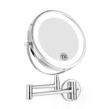 Wall Mounted Led Magnifying Mirror 7x Makeup 8 Lighted