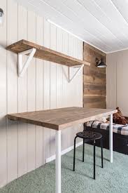 simple diy wall desk shelf brackets