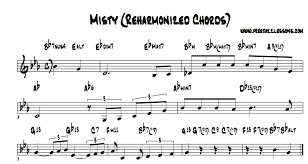 Misty Chord Chart With Amazing Reharmonizations