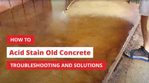 how to acid stain old concrete
