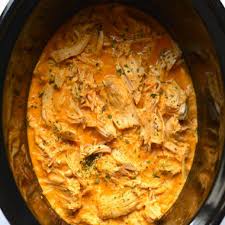 Trim chicken thighs of excess fat and cut into pieces. Healthy Crockpot Buffalo Chicken Low Carb Gf Low Cal Skinny Fitalicious