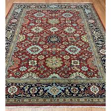 hand knotted indo serapi wool rug