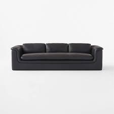 Mardones Black Leather Sofa Reviews Cb2