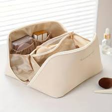 leather travel cosmetic bag