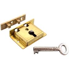 small br half mortise chest lock