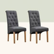 The strong, oak effect metal legs which have a nice taper detail and the seat is upholstered for added comfort. Hykkon Anya Upholstered Dining Chair Reviews Wayfair Co Uk