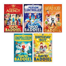 In david goes to school, young david shows up late to class, goes wacko at the blackboard, chews gum in class, yells answers out of turn, pulls pigtails david shows them what not to do at school. David Baddiel Pack X 5 Scholastic Shop