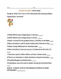 Home holidays & events holidays easter get the kids involved in making these chocolate and peanut b. Easter Trivia Quiz For Staff Students By House Of Knowledge And Kindness
