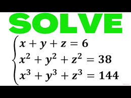 Solve This System Of Equations