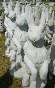 concrete garden statues at warmbiers