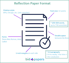 how to write a reflection paper