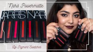 nars powermatte lip pigment swatches