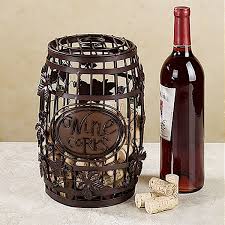 Cottage Barrel Shaped Wine Cork Holder