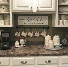 coffee bars in kitchen