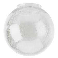 Handblown Clear Seeded Glass Globe