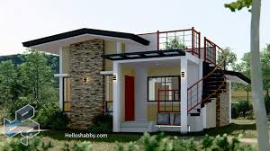 modern house design with roof deck