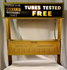 Vintage Sylvania Mercury 204 Store Tube Tester Chart