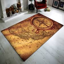 map nautical rug home decor rug ebay