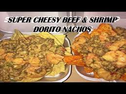 cheesy beef shrimp dorito nachos
