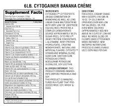 cytogainer banana creme lean muscle