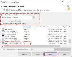 import sql server table to excel for