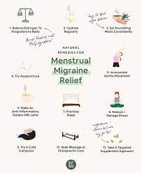 menstrual migraine relief causes