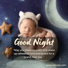 cute baby images with good night