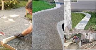 10 Diy Concrete Walkway Ideas You