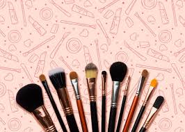 makeup brushes vectors ilrations