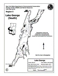 Lake George South Contour Map