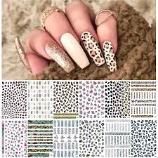 nail art stickers decals leopard print