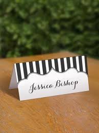 Use place cards to keep any event, dinner or reception organized. Free Printable Striped Place Cards