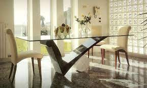 Top 3 Glass Dining Table And 6 Chairs
