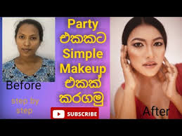 simple party makeup tutorial sinhala